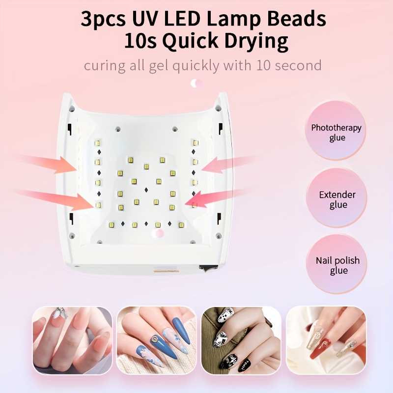 Hot Selling Professional 16W Fast Curing Mini UV Nail Lamp - LED