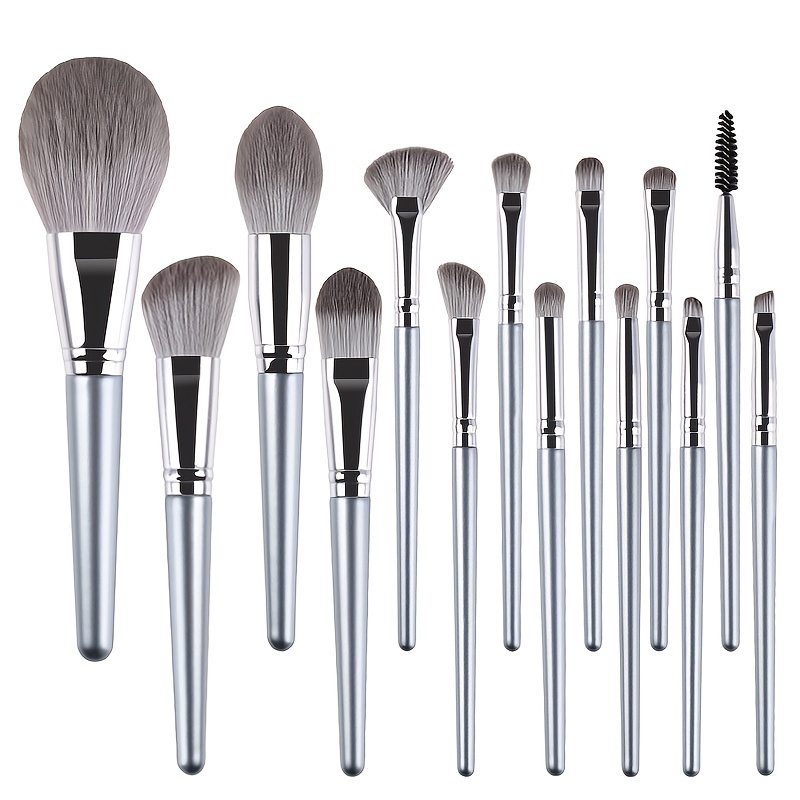 14pcs Makeup Brushes Set: Foundation, Powder, Eye Shadows & More