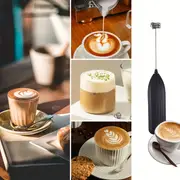 1pc electric milk frother mini milk foamer handheld electric whisk battery operated not included drink mixer hand mixer for coffee electric wireless blender for lattes cappuccino frappe chocolate portable foam maker for christmas gifts details 14