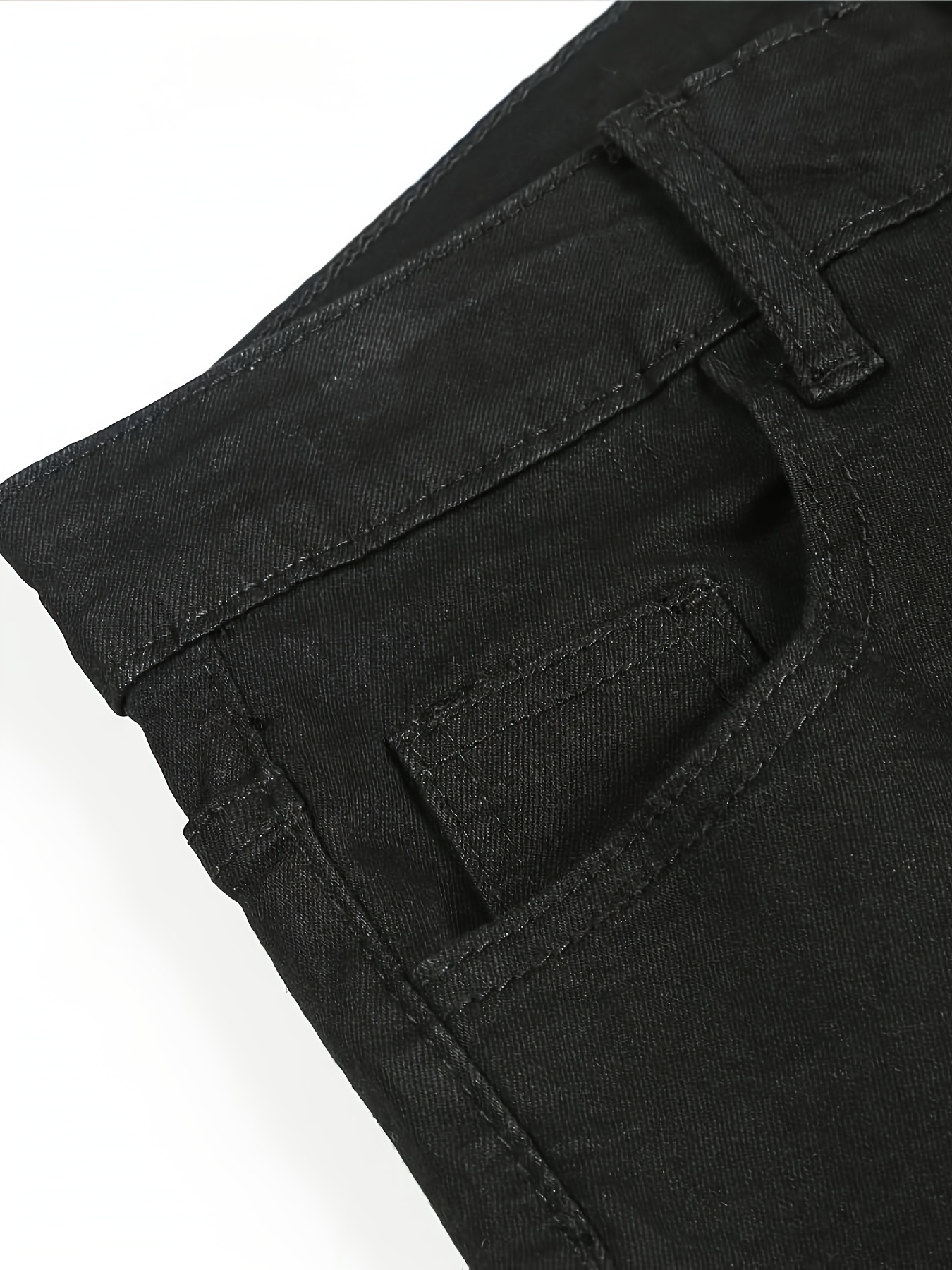 SKINNY DENIM PANTS - Black