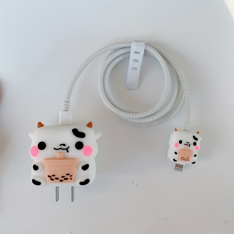 Cartoon Cute Love Charger Protector Charging Cable Protector - Temu