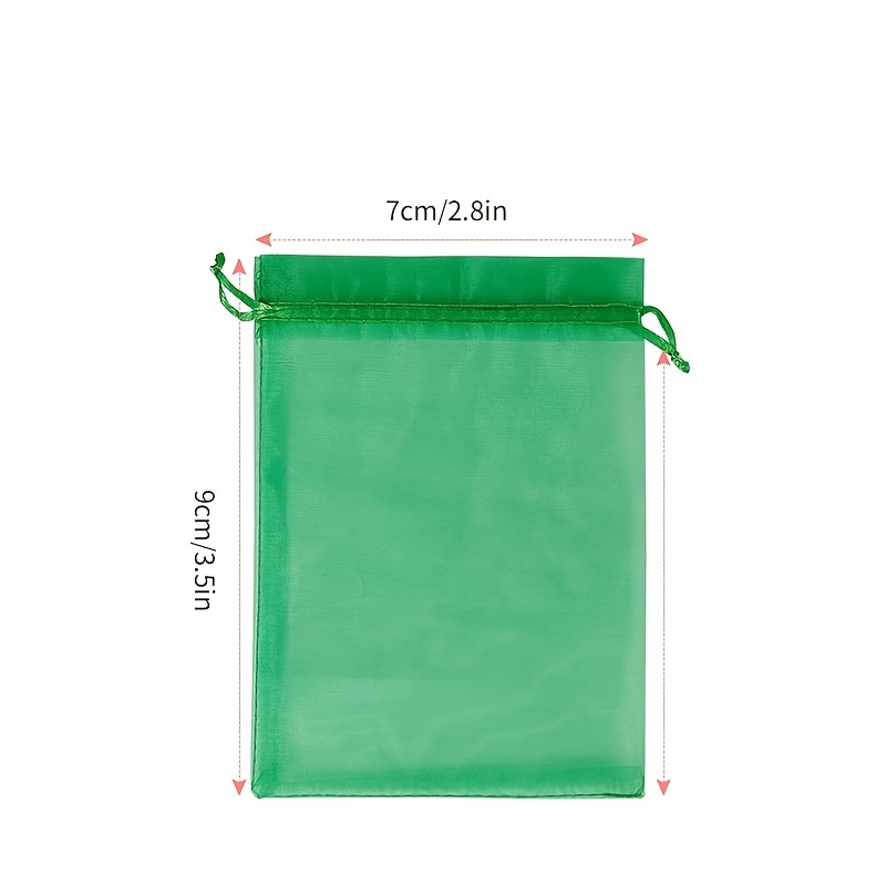 Olive Green Organza Drawstring Bags Perfect For Christmas - Temu