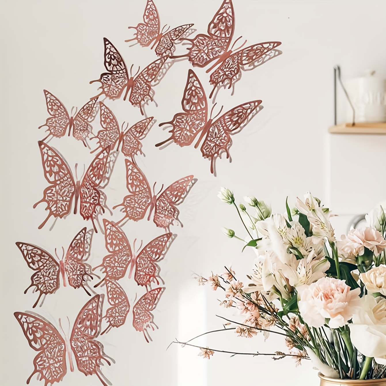 Removable 3d Butterfly Wall Decals For Girls And Kids - Temu