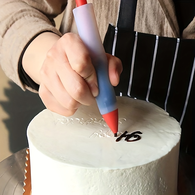 Cake Decorating Pen With Tips, Silicone Cake Pens And Decorating ...