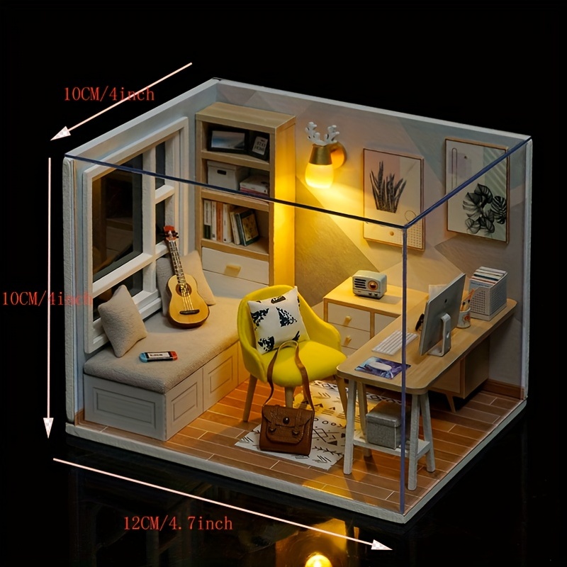 Sunshine Study DIY 3D Miniature Room Kit