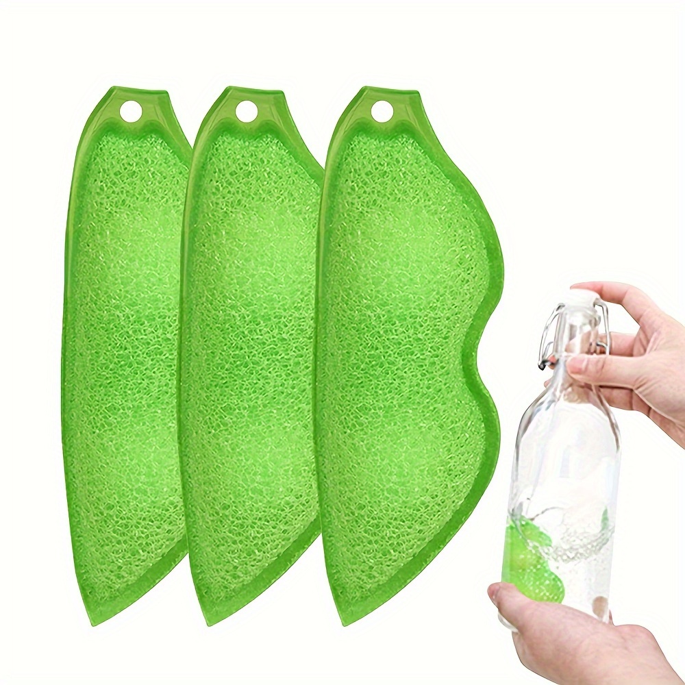 Beans Shaped Bottle Cleaning Sponge Home Kitchen Glass Cup Cleaner Tool