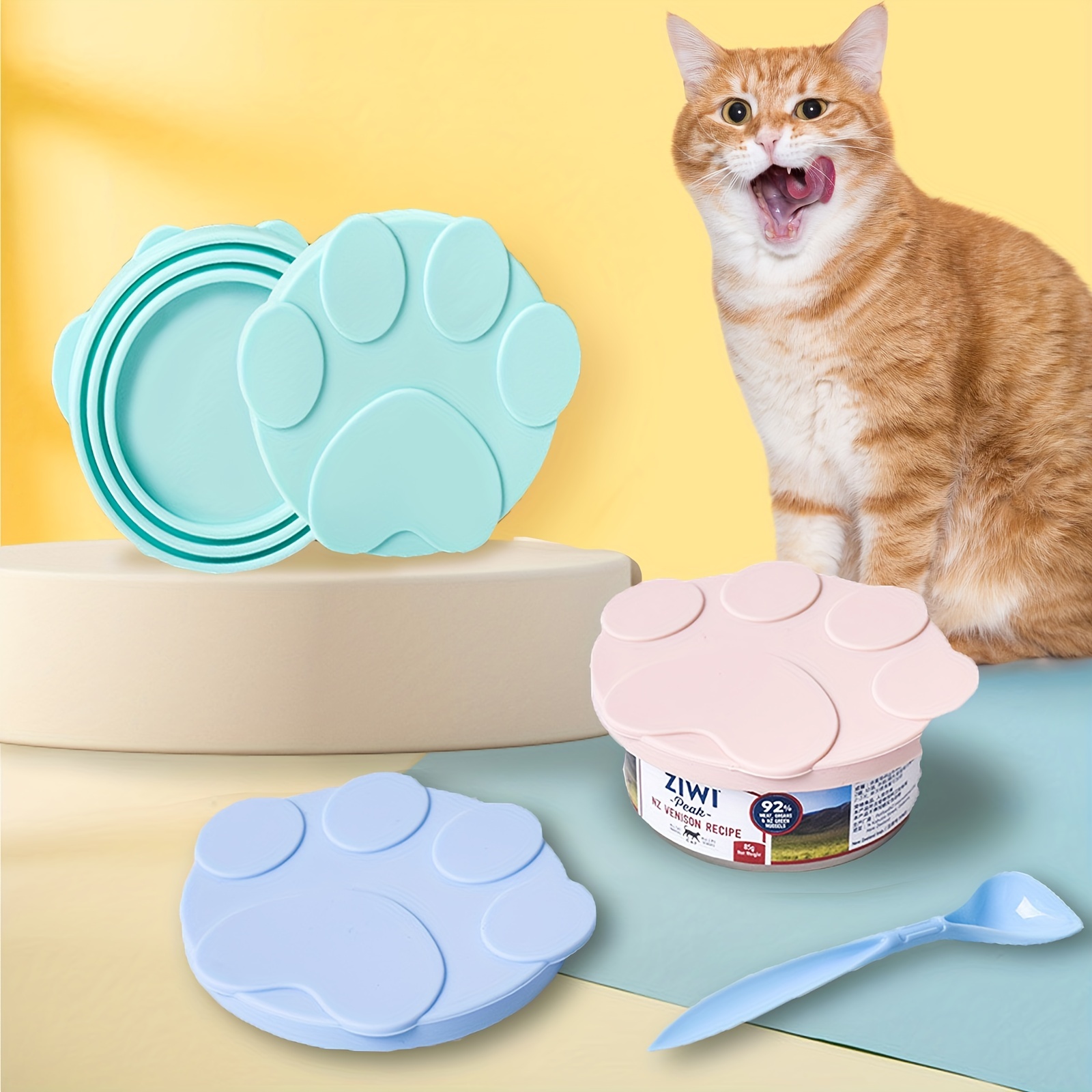 Silicone pet outlet food can covers