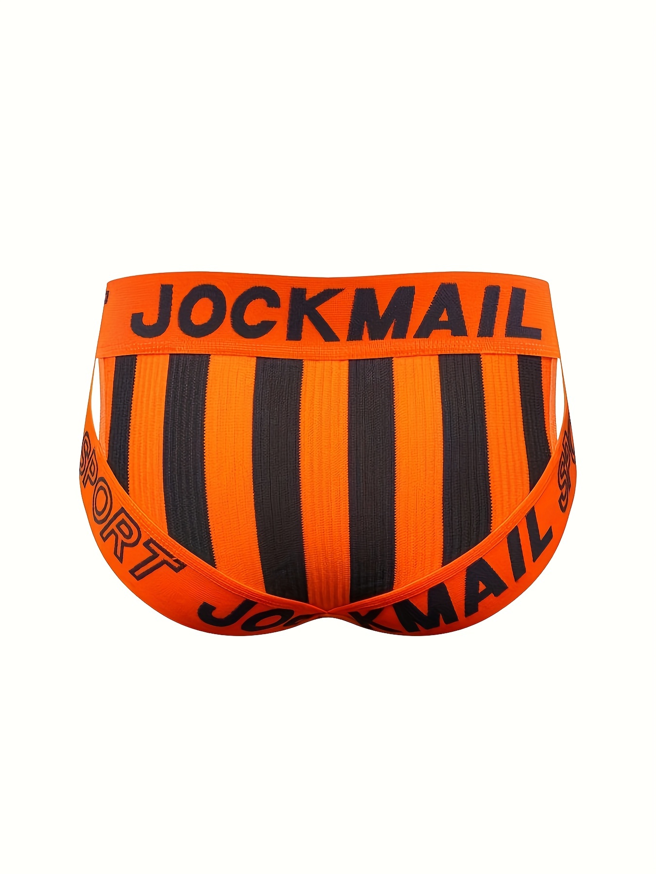 Jockmail Men's Sexy Striped Hollow Underwear Briefs Mesh - Temu