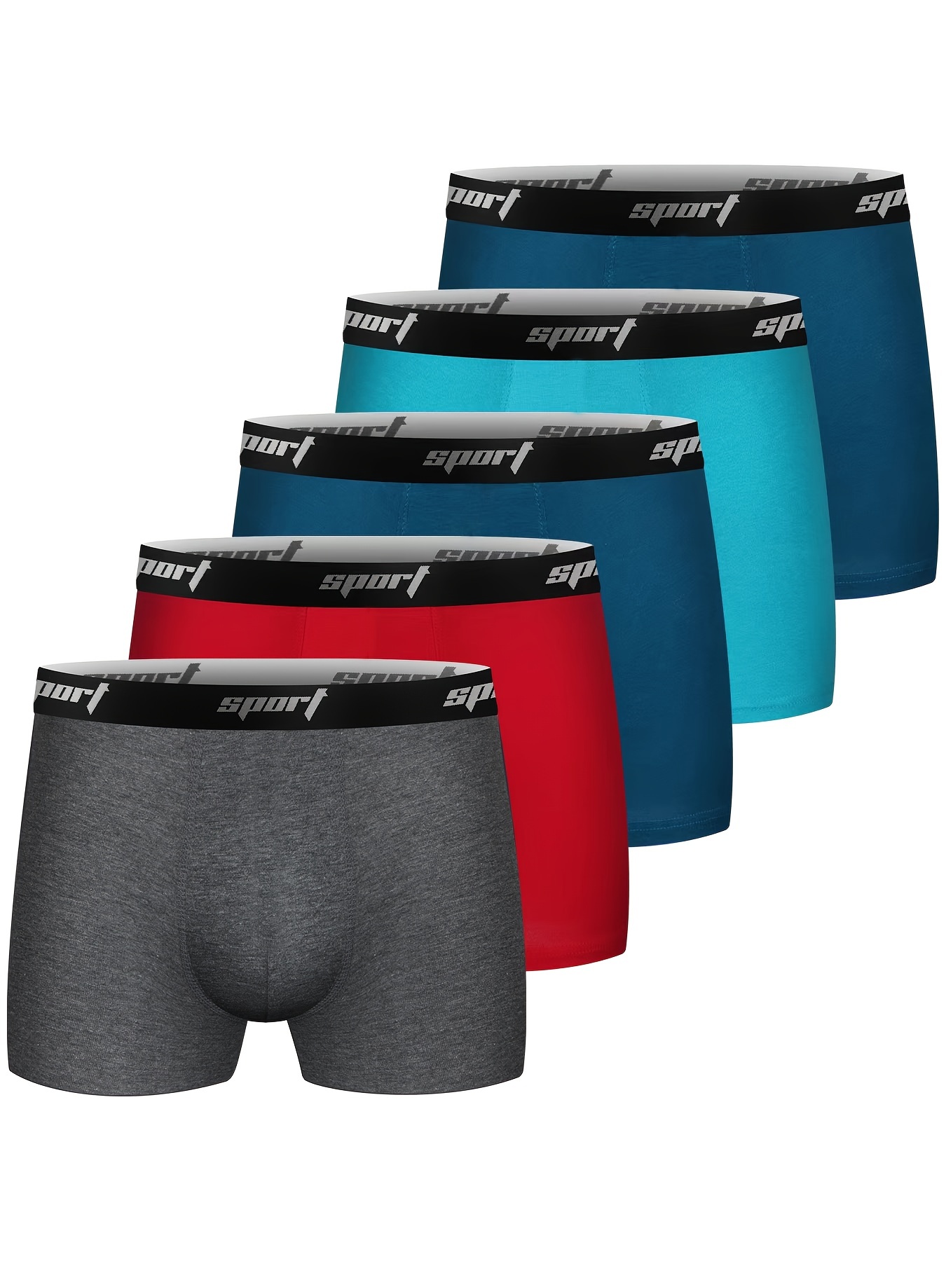 5 in 1 Breathable Boxer Briefs for Men