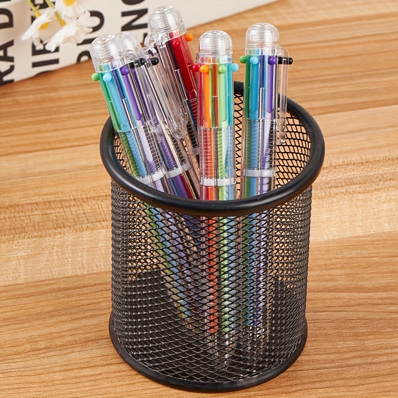 6 Transparent Plastic Ballpoint Pen Holder Eyebrow - Temu