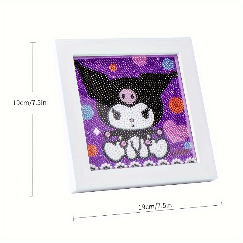 1pc Kuromi My Melody Diamond Painting Kits With Frame 5d Diy Art And Crafts  ,full Artificial Diamond Dots For Home Wall Decor Gifts - Arts, Crafts &  Sewing - Temu