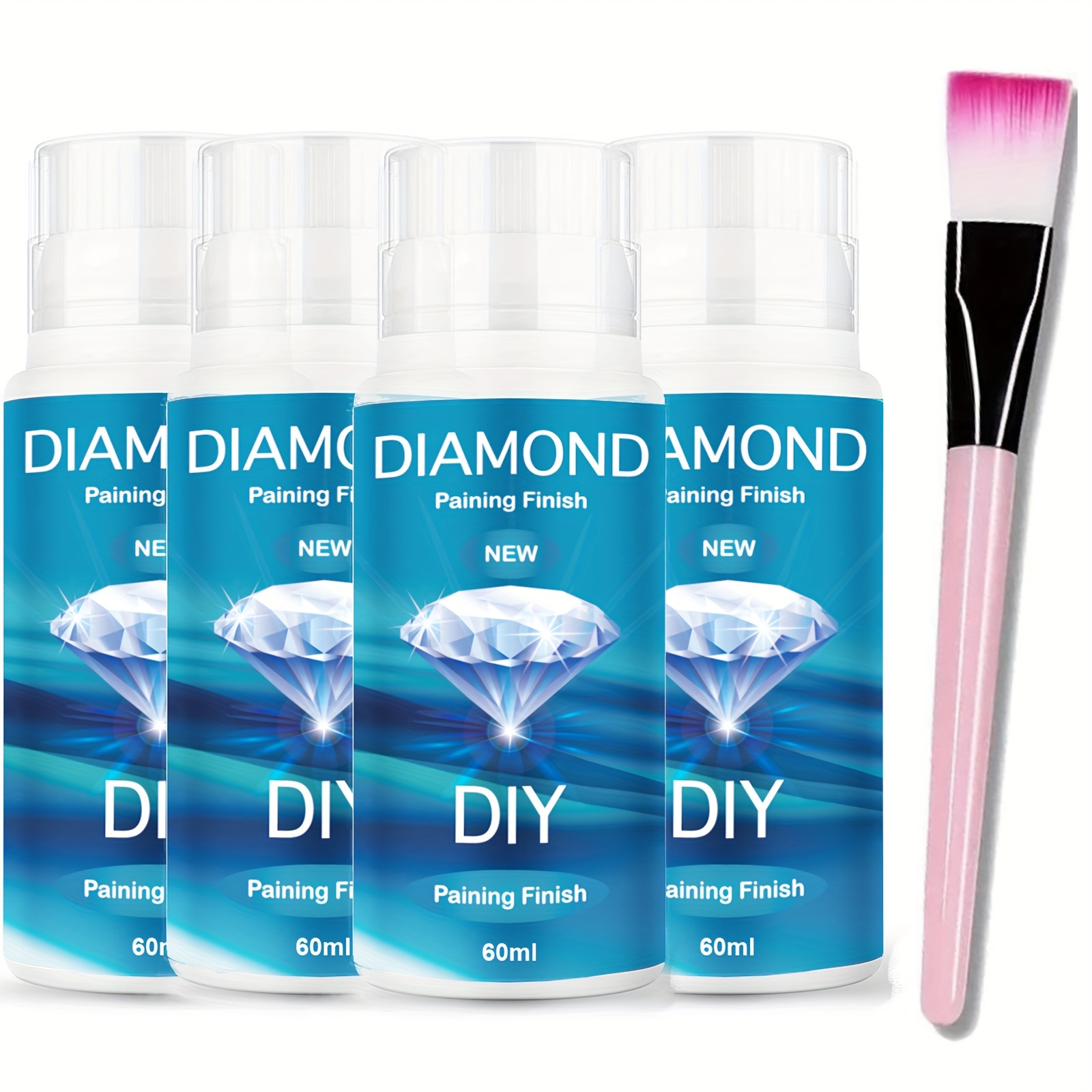 2.03oz Diamond Painting Sealer 5D Diamond Painting Art Glue Permanent Hold  & Shine Effect Sealer Diamond Painting Puzzle