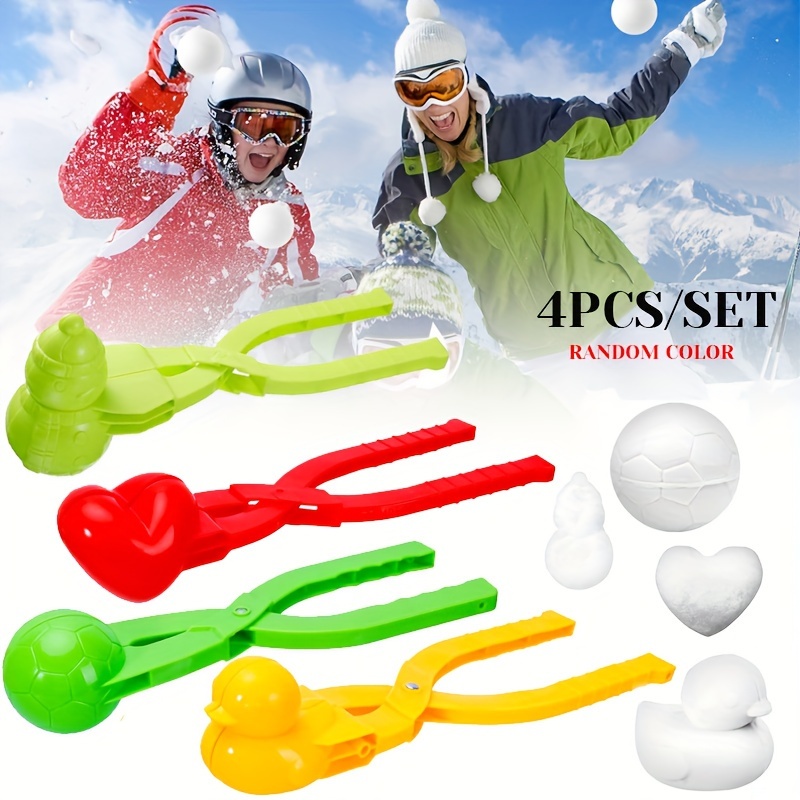 Pince à boules de neige en forme de cœur pour l'extérieur, moule à sable,  boule à neige, fabricant de jeux d'hiver, outil, cadeau pour enfant -  AliExpress