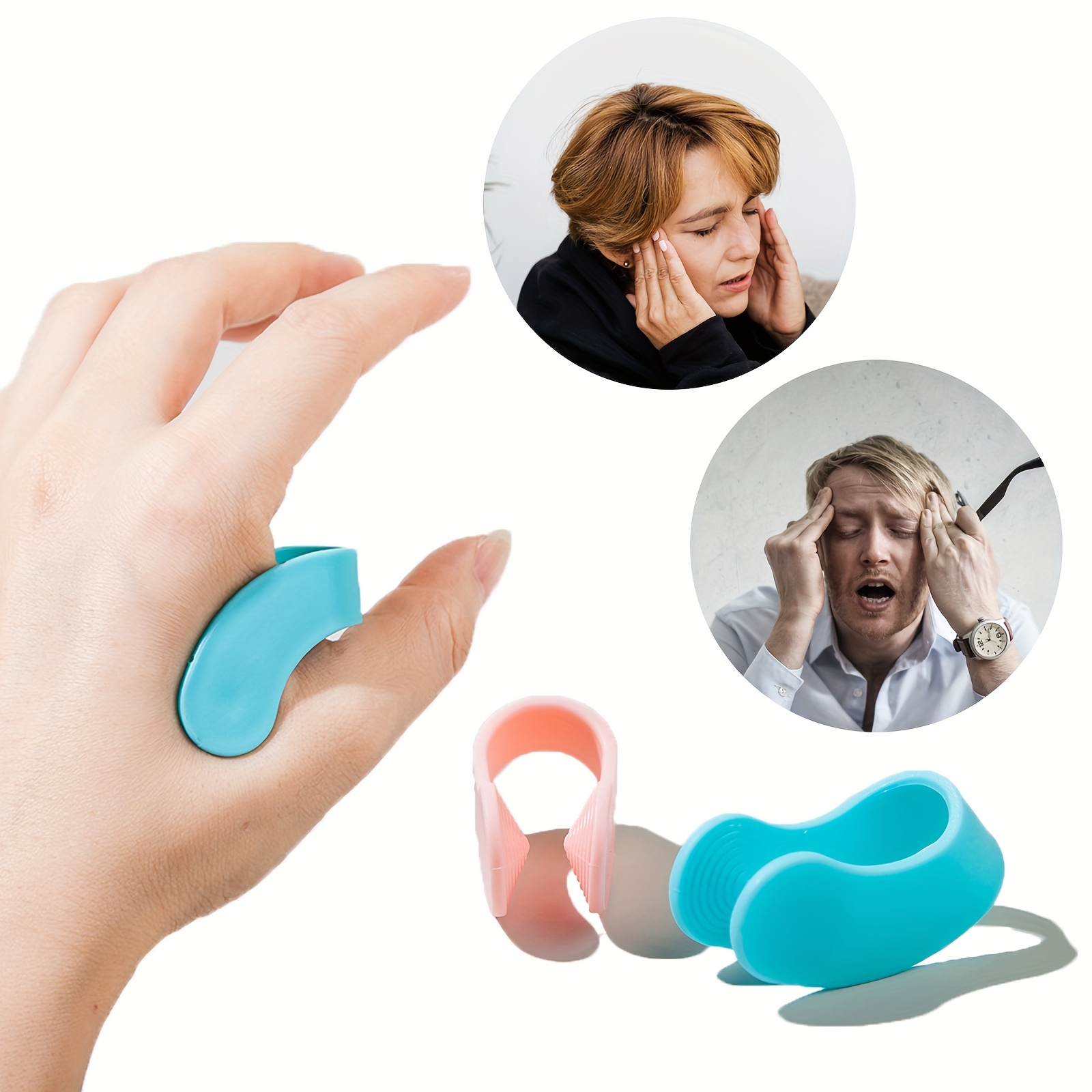 1pc Tiger's Mouth Point Massage Clip Multifunctional Point Massager  Relieves Pressure Headache Meridian Massage Clip
