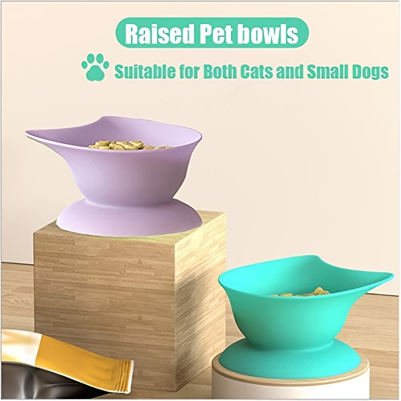 Raised Cat Food Bowl Porcelain Dog Bowl Pet Bowls Anti Slip Pet Feeder