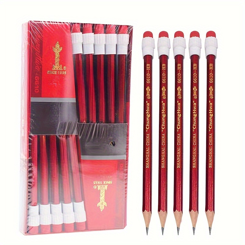 7pcs/set HB Pencils For Drawing Sketching, Children's Gifts School Supplies  With Eraser, Hexagonal Pencils For Elementary School Students
