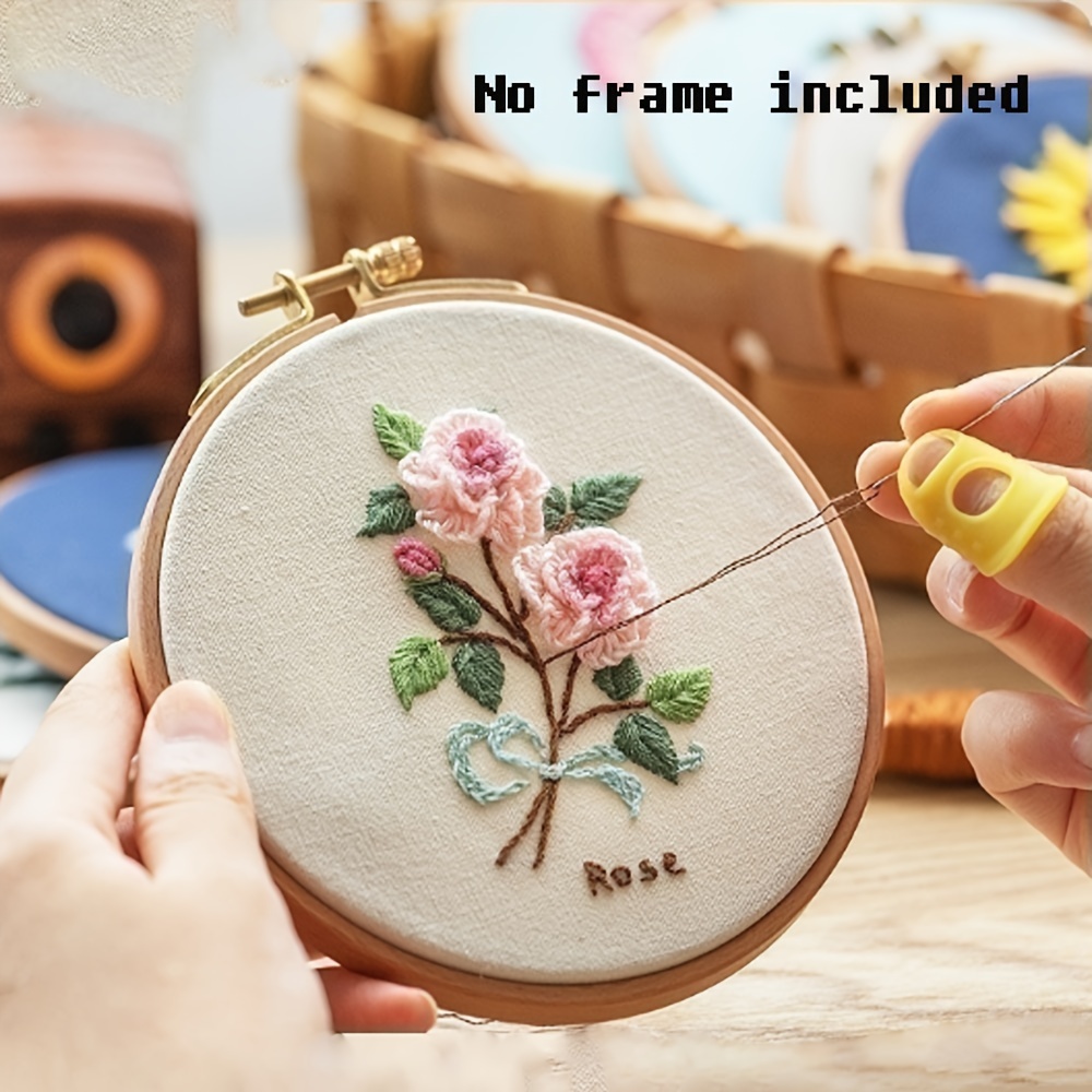 Embroidery Handmade Diy Material Package Beginner Making - Temu Canada