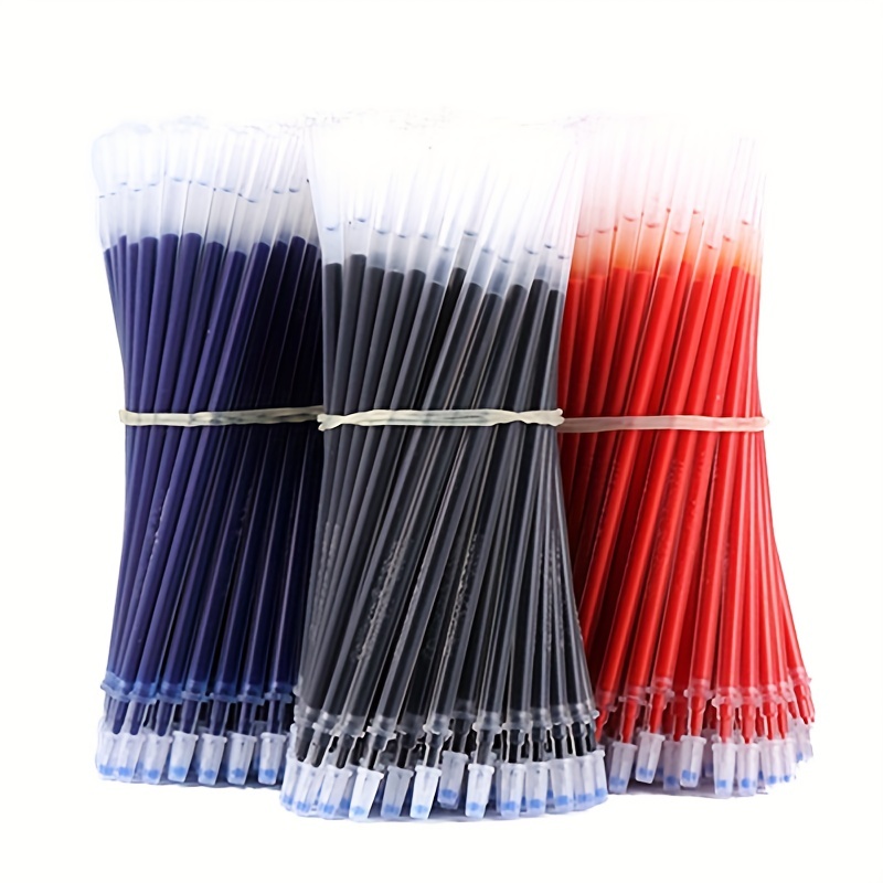 Bag Gel Pen Refill Office Signature Rods Red Blue Black Ink - Temu