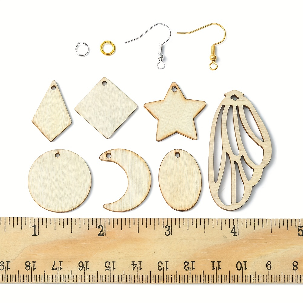 Diy Earring Making Kit Wooden Earrings Blanks Kit With - Temu