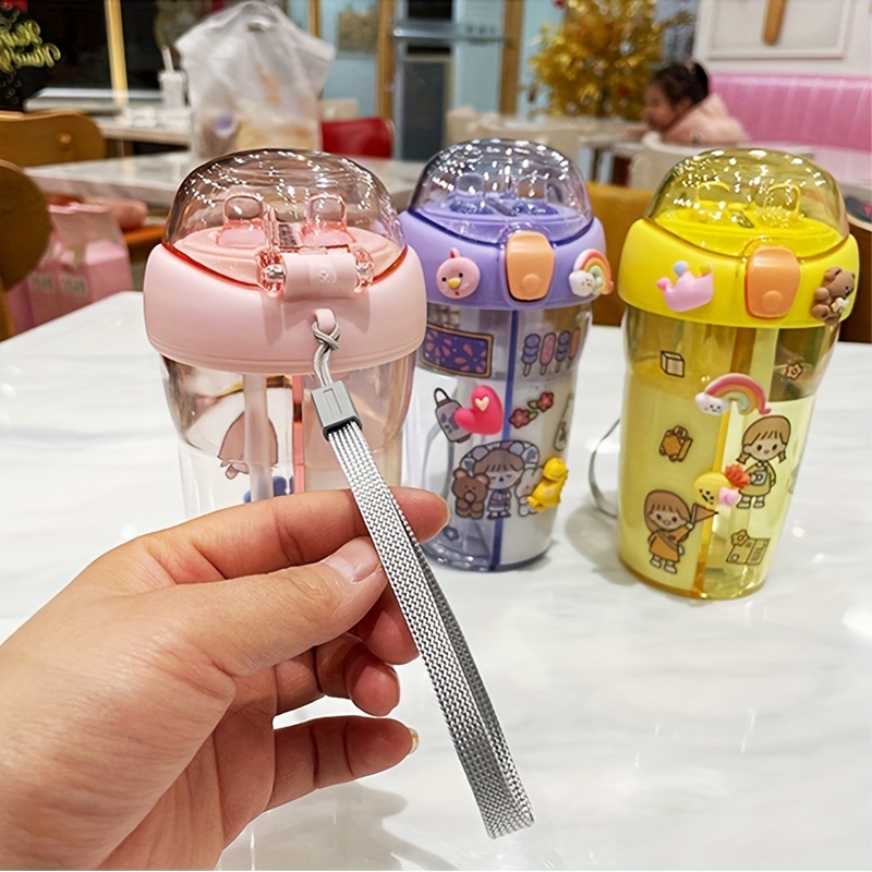 430ml Kids Insulated Water Bottle Stainless Steel Kid Cup Leakproof Water  Cups Portable Outdoor Cute Girls Boys Tumbler Mug - AliExpress