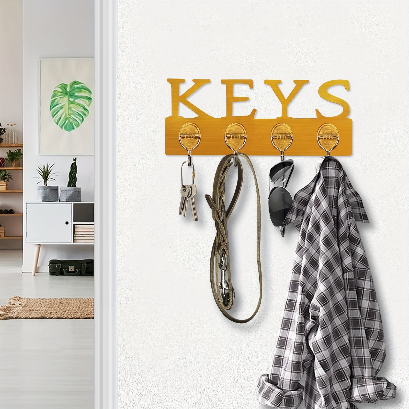  Key Hooks for Wall, Key Holder for Wall Decorative