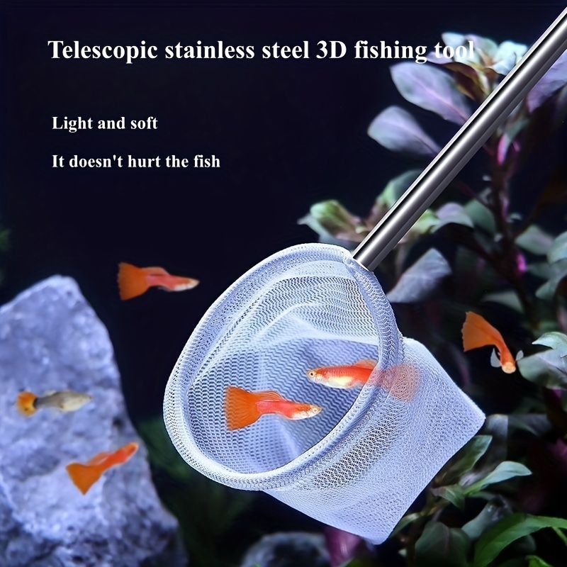 Durable Stainless Steel Retractable Fish Net Easy Skimming - Temu Canada