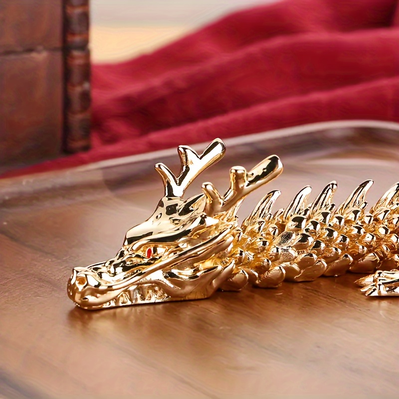 3d Dragon Ornament Brass Statue Art Craft Dragon Joints Temu
