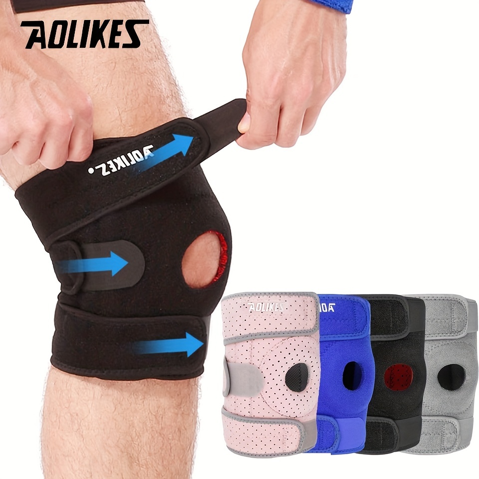 AOLIKES 1 Pair Knee Braces with Side Stabilizers for Knee Pain,Patella Knee  Support for Men and Women - Running,Cylcing,Climbing