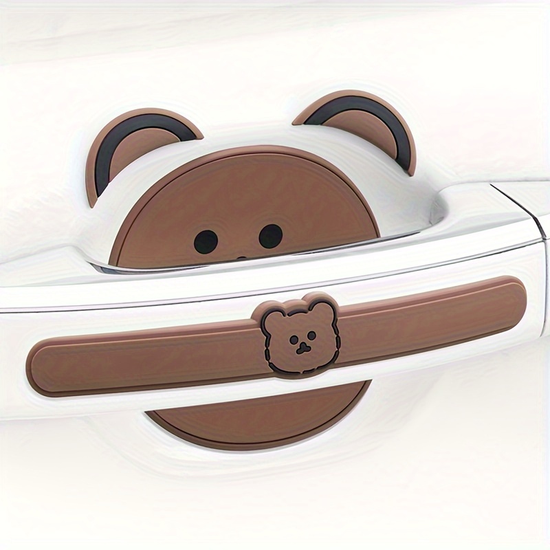 Line Cartoon Bear Cute Car Door Protector Side Edge Protection