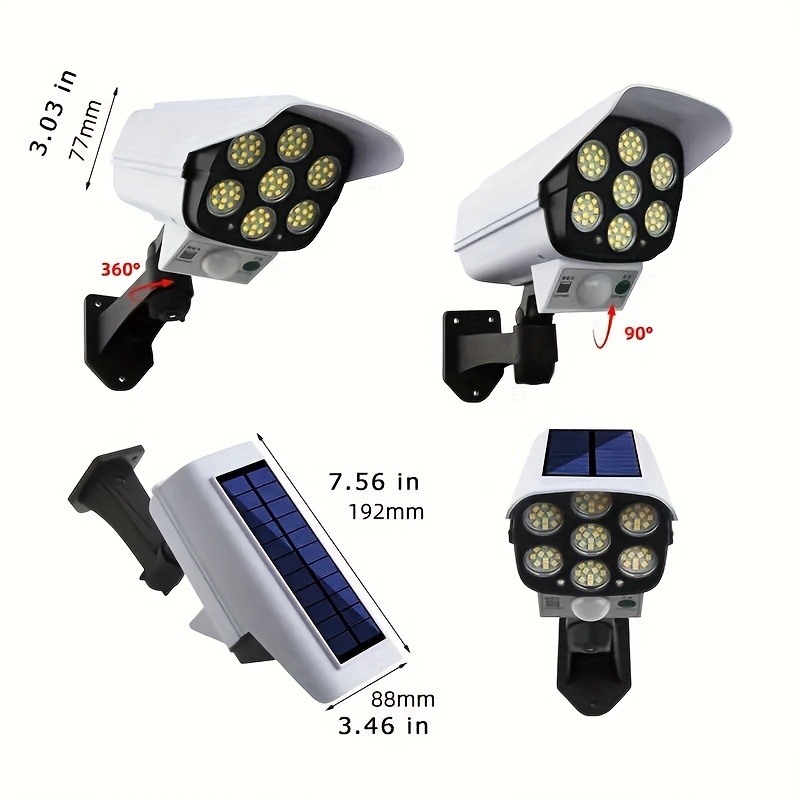 1pc Luz Nocturna Led Sensor Movimiento Pir Giratorio 360 - Temu