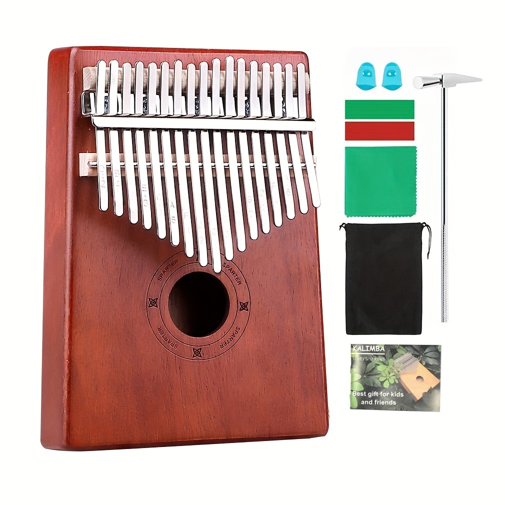 Kalimba Thumb Piano 17 Keys Portable Finger Piano Retro - Temu