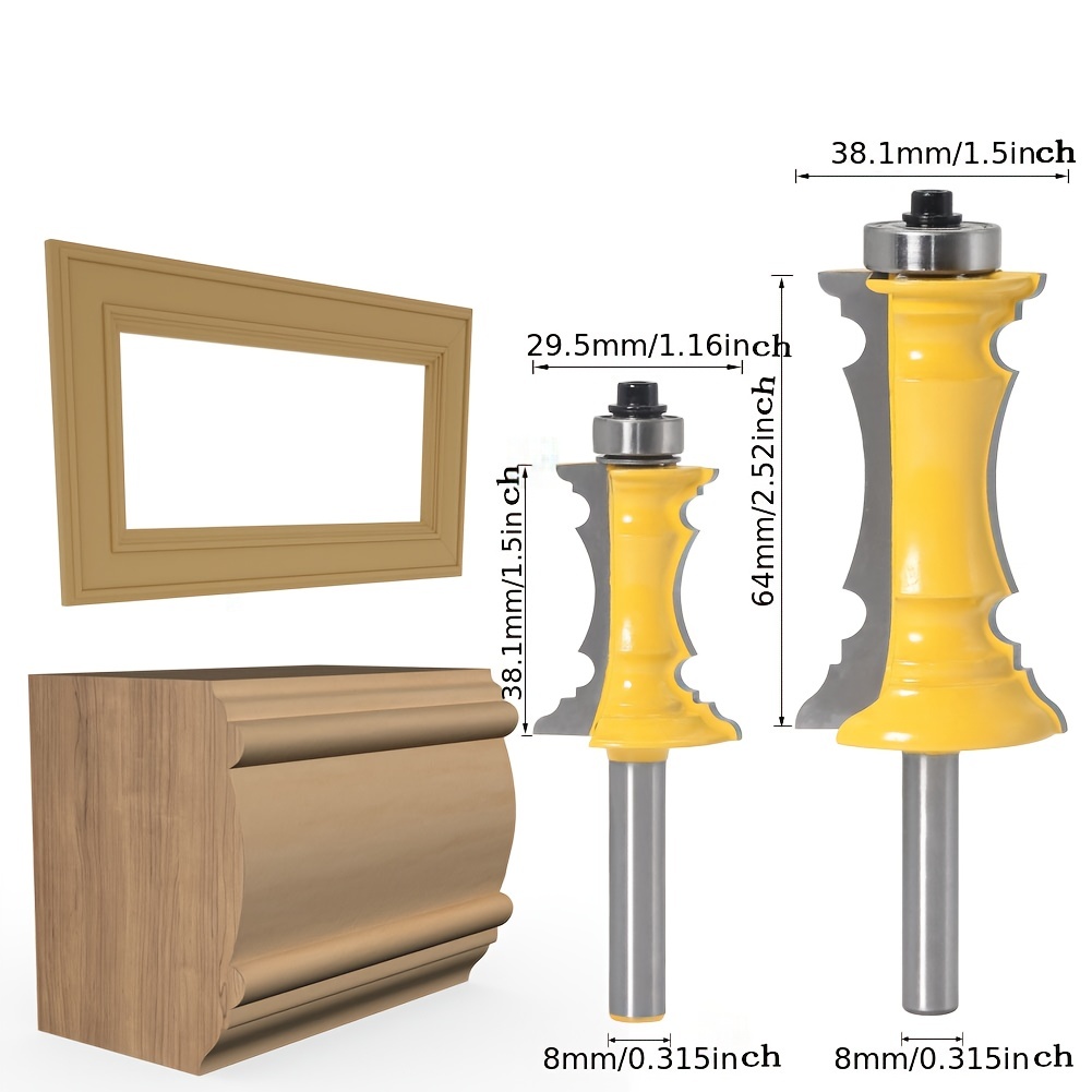 Edge forming online router bits