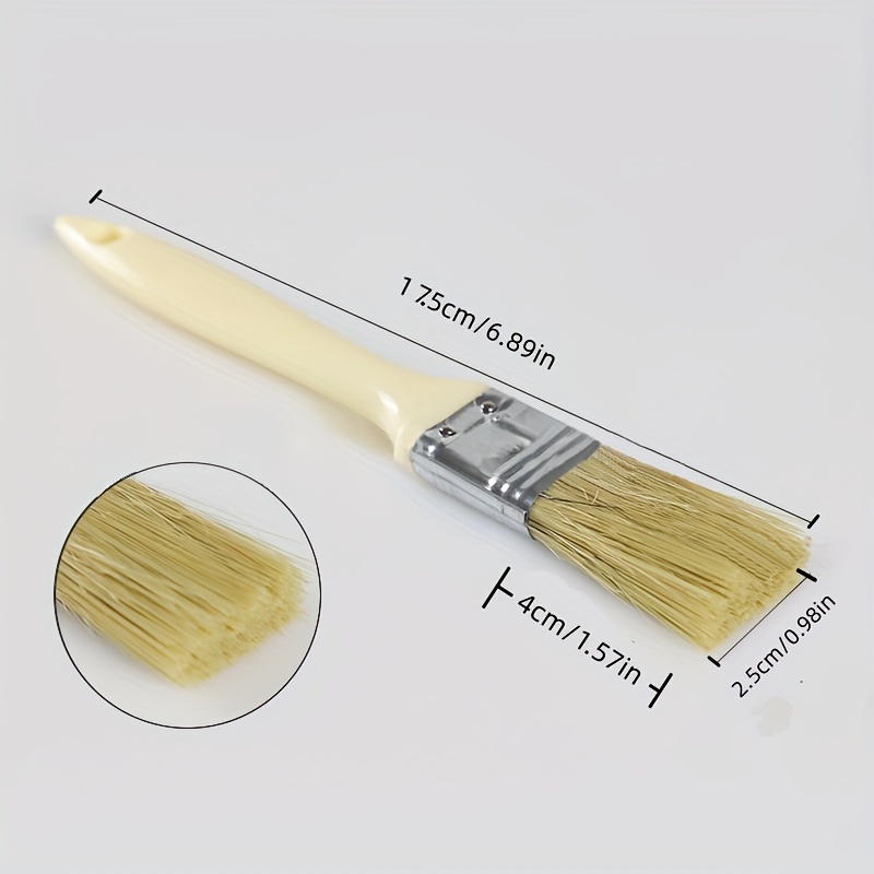 2pcs Paint Brushes, Treated Wood Handle, Professional Paint Brushes Set,  Trim Paint Brush, Stain Brush