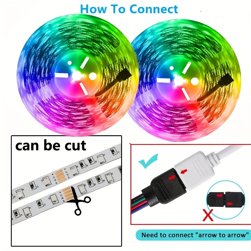 Tira De Luces LED USB 5050 RGB, Luz Led, Cinta De Cinta Flexible