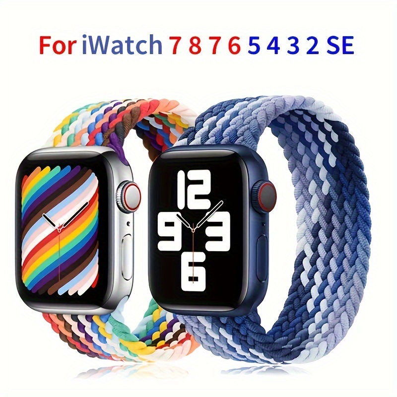 Handmade Natural Braided Rope Belt Band For Apple Watch Strap 40mm  44mm 41mm 45mm 49mm Bracelet iWatch 8 7 6 5 4 SE Ultra