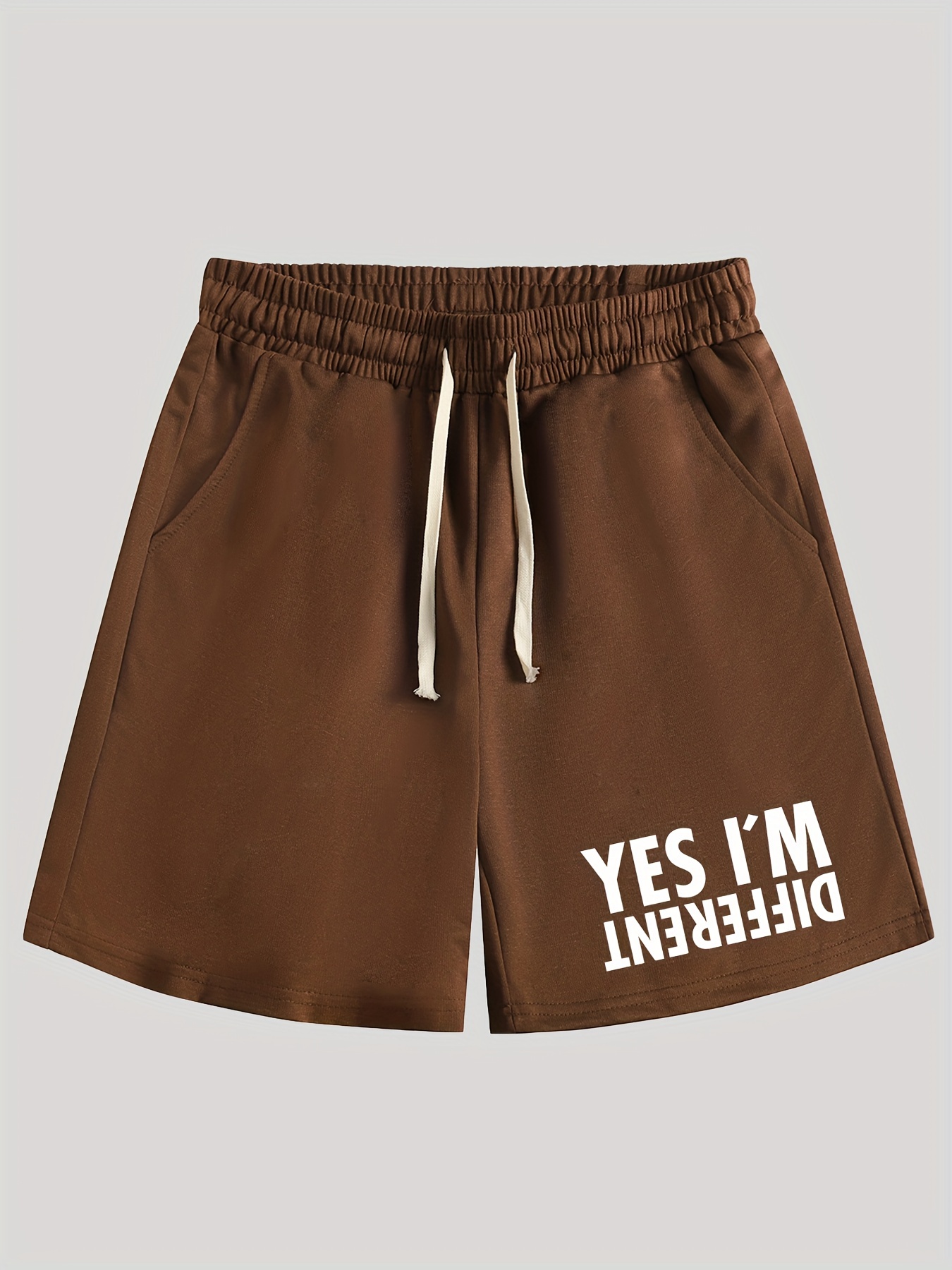 YES I AM, Dark brown Men's Swim Shorts