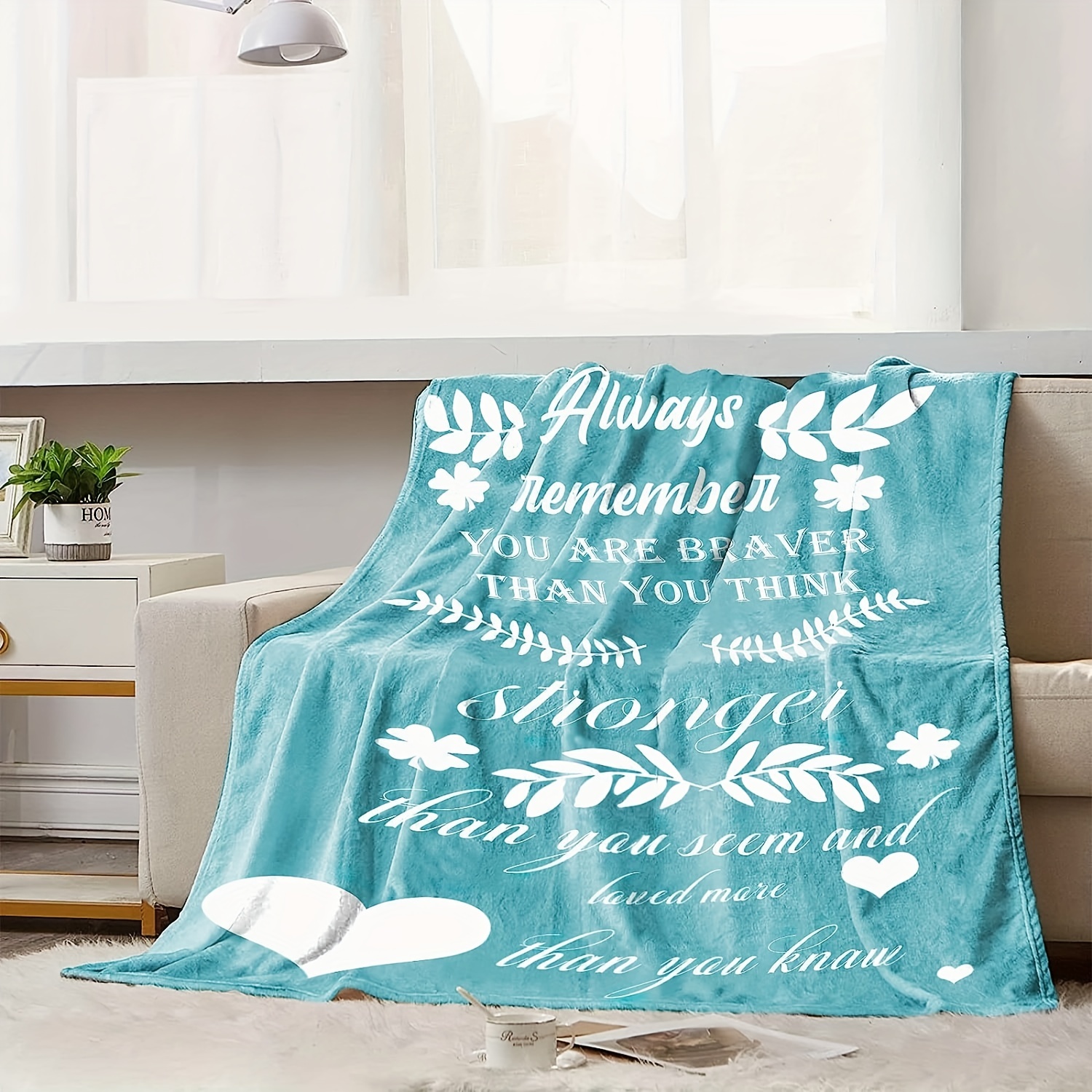 Healing blanket discount with inspirational message