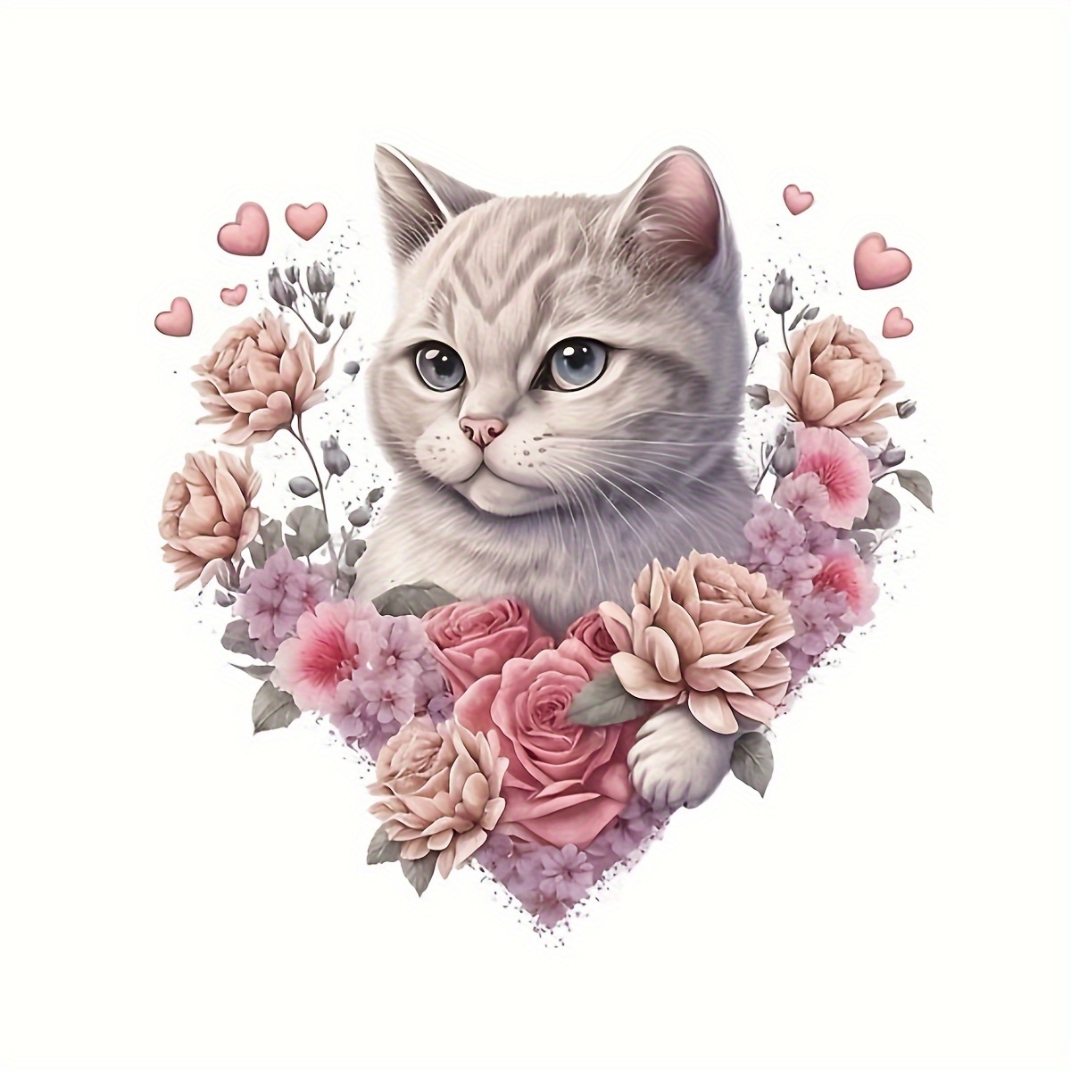 Cute Animal Diamond Painting Cat DIY Mosaic Diamond Embroidery Full  Square/Round Rose Rhinestones Cross Stitch Wall Decor Art - AliExpress