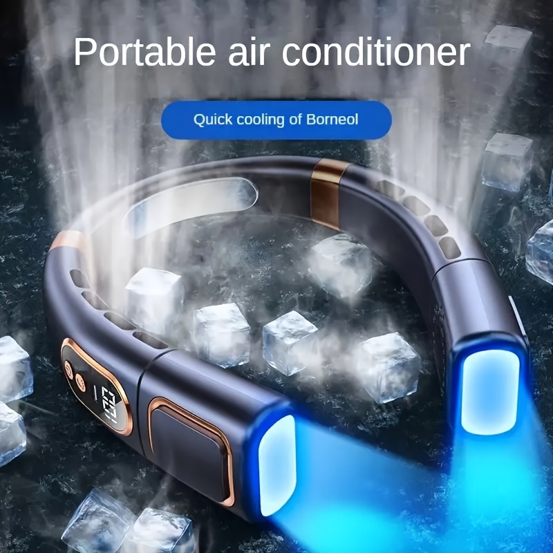 Ventilateur Cou Portable Silencieux USB Rechargeable Vitesse
