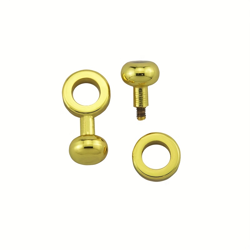  4Pcs Brass Ball Studs Rivets D Ring for Leather Crossbody Purse  Craft : Arts, Crafts & Sewing