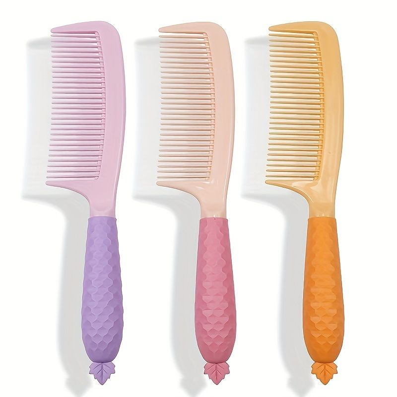 Children Cartoon Maple Leaf Comb Cute Style Comb Plastic Comb Colorful Hair  Comb Set For Curly Hair Long Hair Easily Detangling Combs | Free Shipping  For New Users | Temu