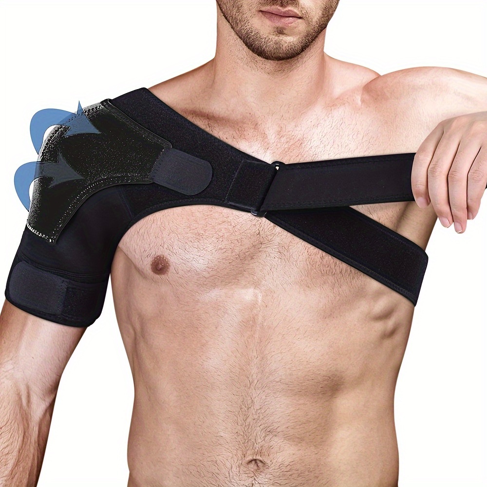 Double Shoulder Protector Adjustable Sports Shoulder Support - Temu