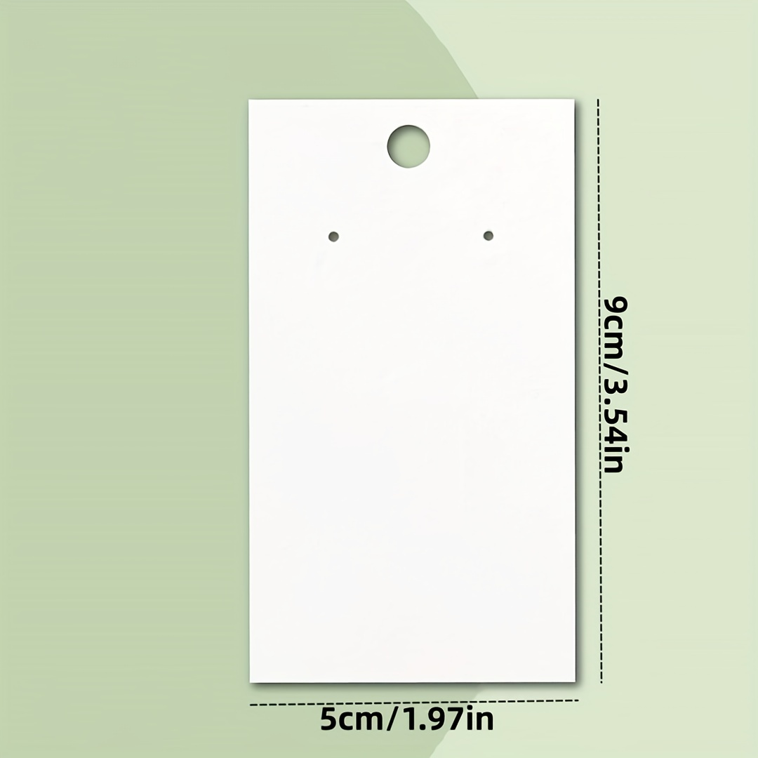 White Earring Card For Display, Packaging, Storage, Durable Paper  Materials, Jewelry Clips Small Business Supplies - Temu