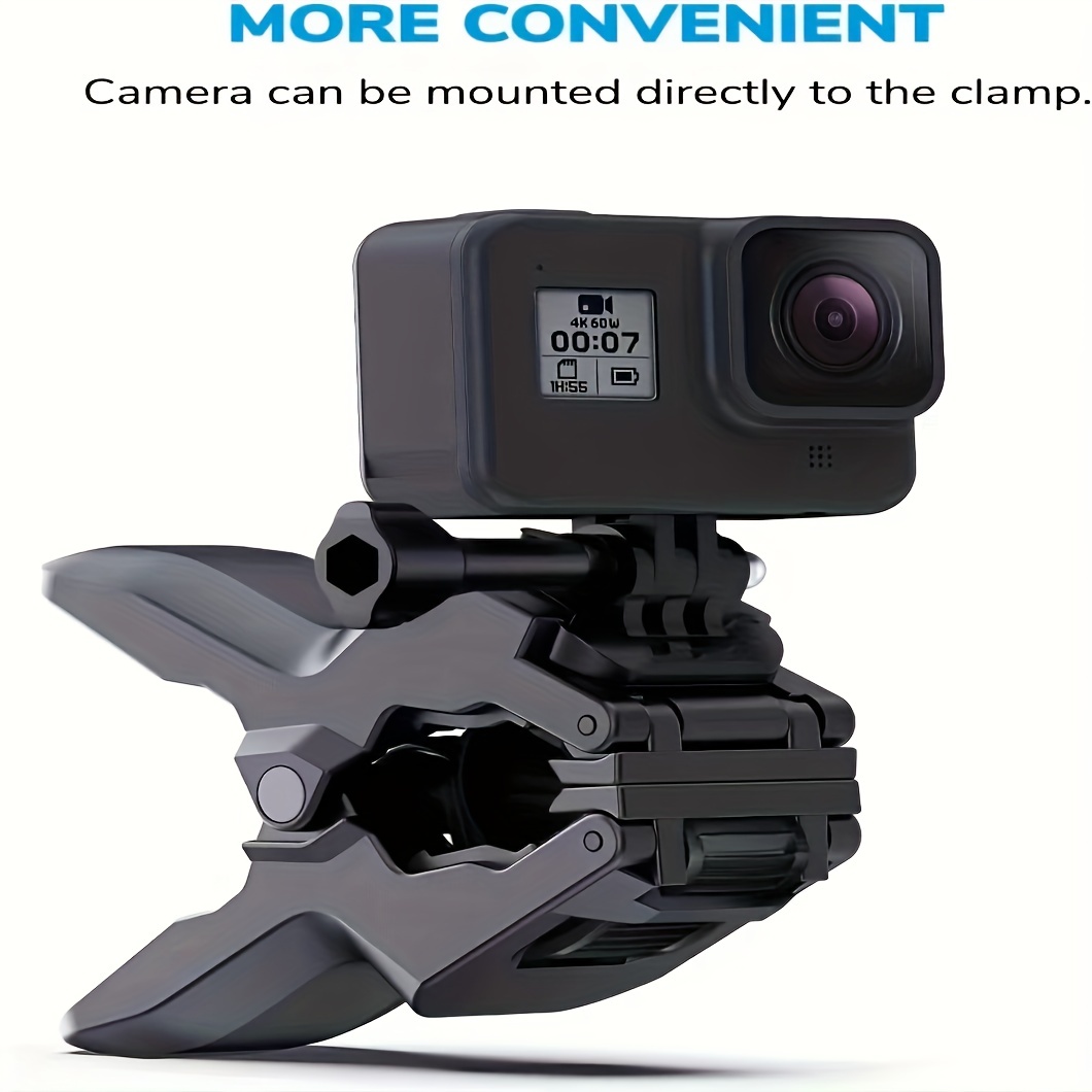 New Jaws Flex Clamp Mount Adjustable Goose Neck Mount For Gopro Hero 4 3+ 3  2 1