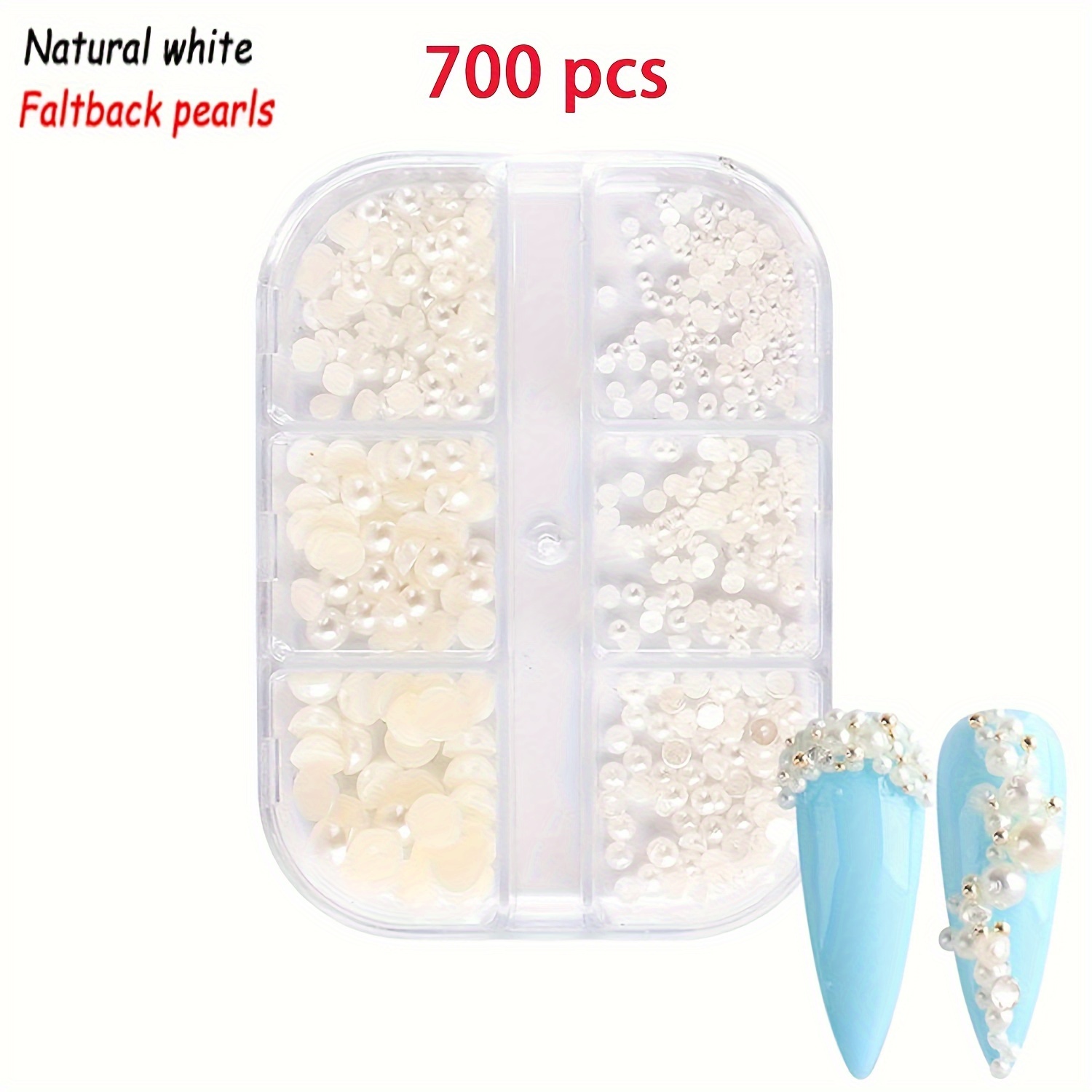  Makandup 6000 Pcs Nail Pearls for Nails Art,Gold Half Pearls  for Crafts,Flatback Pearls for Face Eyes Makeup,Round Flat Back Pearl for  Charms DIY Crafting Decorations Accessories : Beauty & Personal Care