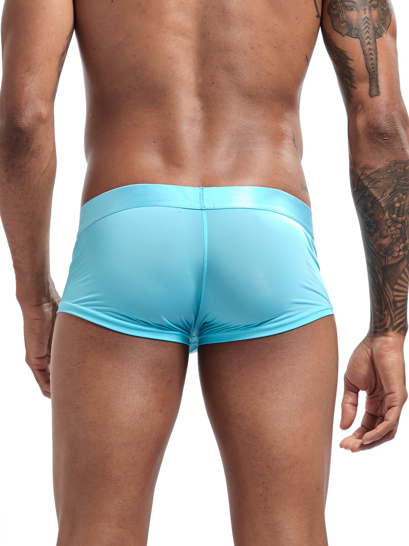 JOCKMAIL Mens Silky Fine Bulge Enhancing Micro Boxer Brief Underwear Shorts