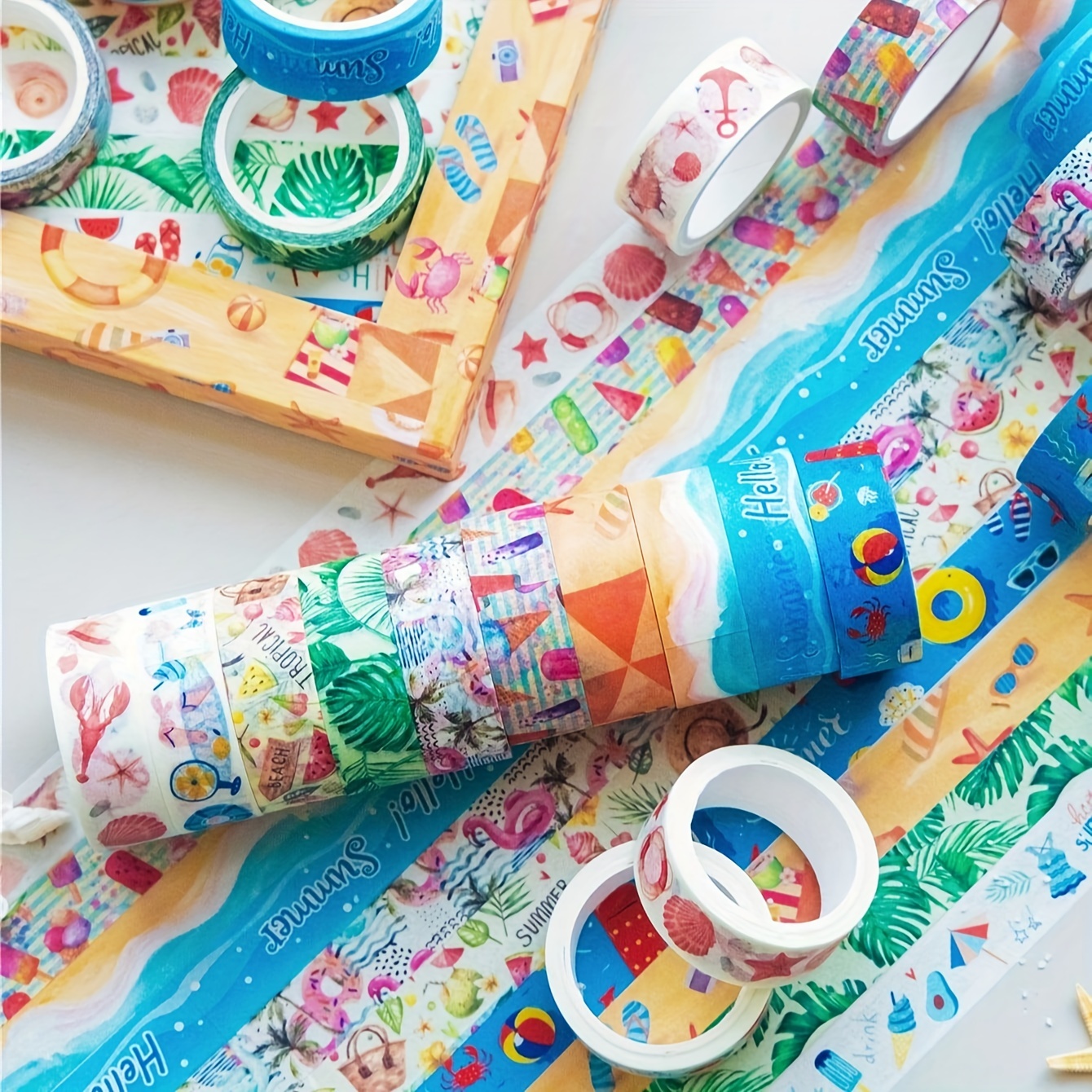 Set of 5 of Tropical Washi Tapes