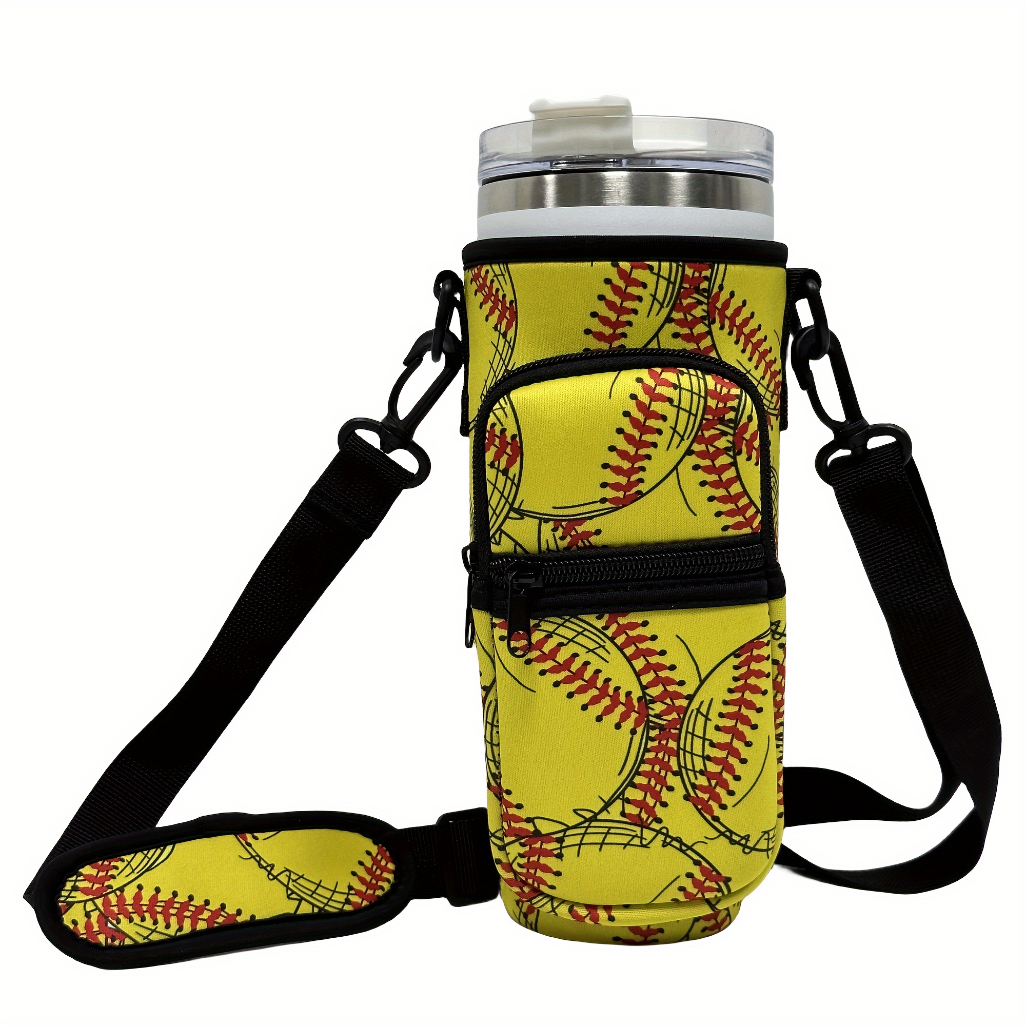 Colorful Insulated Sleeve for 40oz Cup w/ Pocket - Pattern Printed Holder