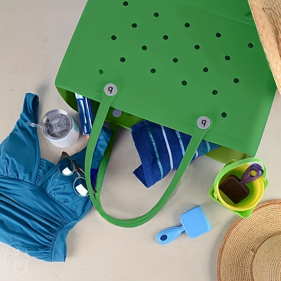 Sac De Plage Imperméable De Couleur Unie, Sac À Main Portatif Pour Des  Sports En Plein Air, Sac Fourre-tout Portatif De Sports D'école De Piscine  De Bateau De Plage De Voyage 