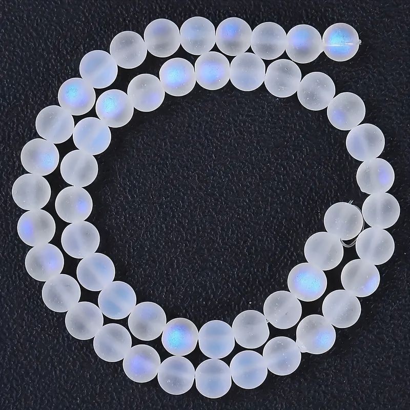  120 Pcs Matte Aurora Crystal Glass Beads 6MM Mixed